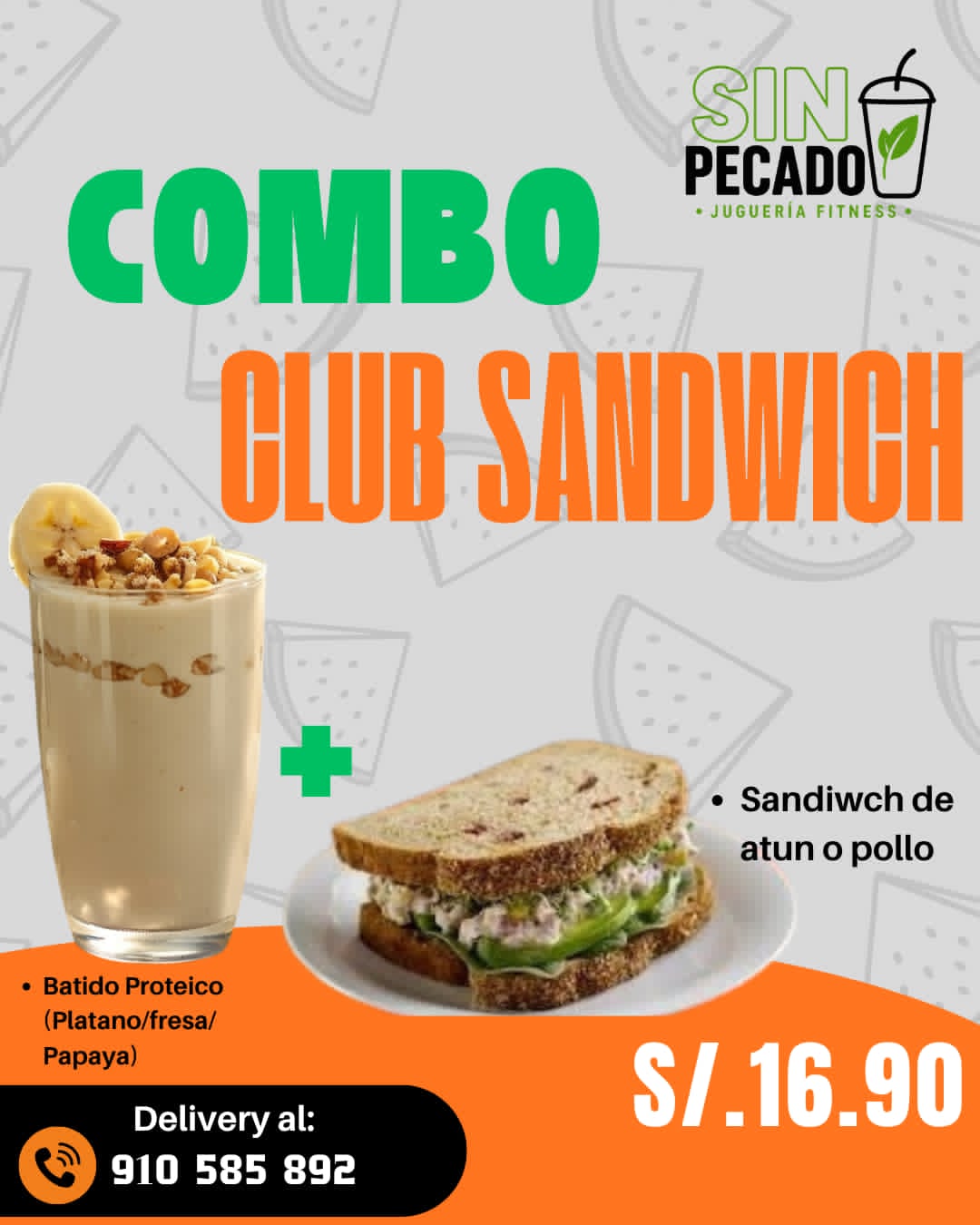Combo Sándwich Completo — S/ 16.90